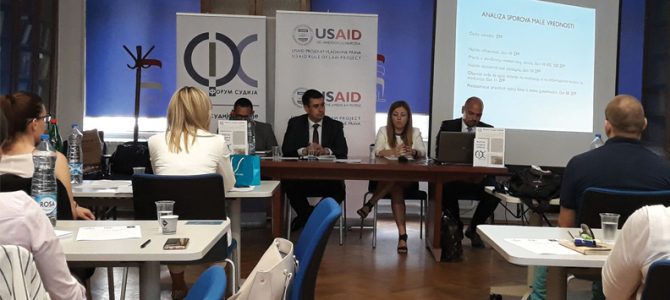 Održan okrugli sto u okviru projekta “Sporovi male vrednosti” Održan okrugli sto u okviru projekta “Sporovi male vrednosti”